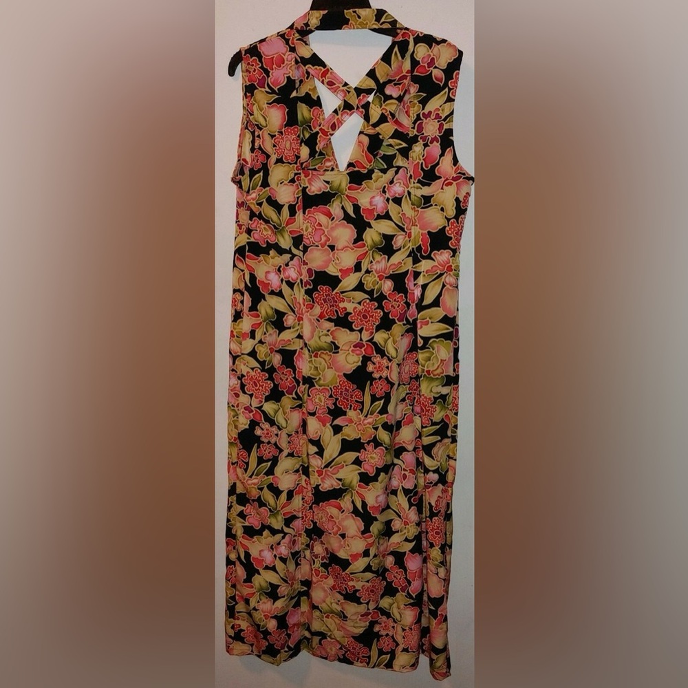 vintage Floral Print Maxi dress
